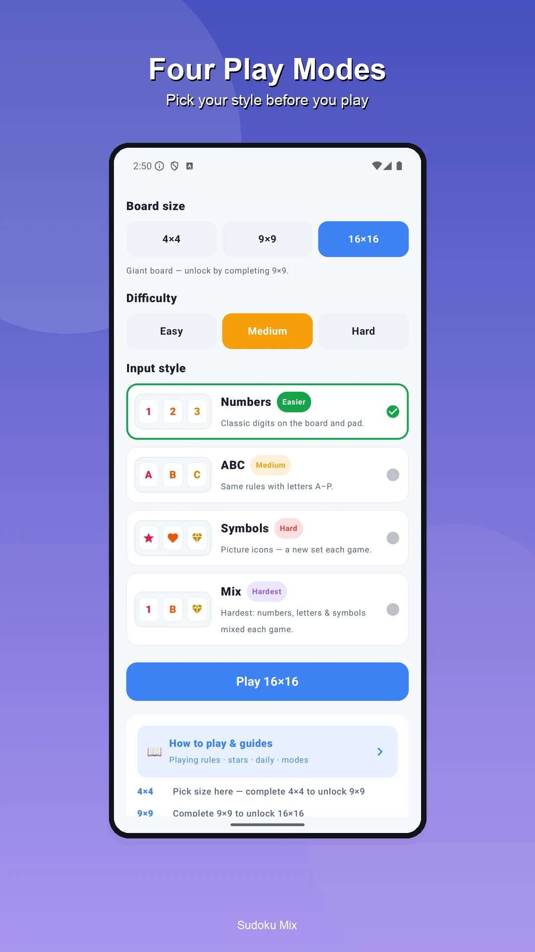 Sudoku Mix screenshot