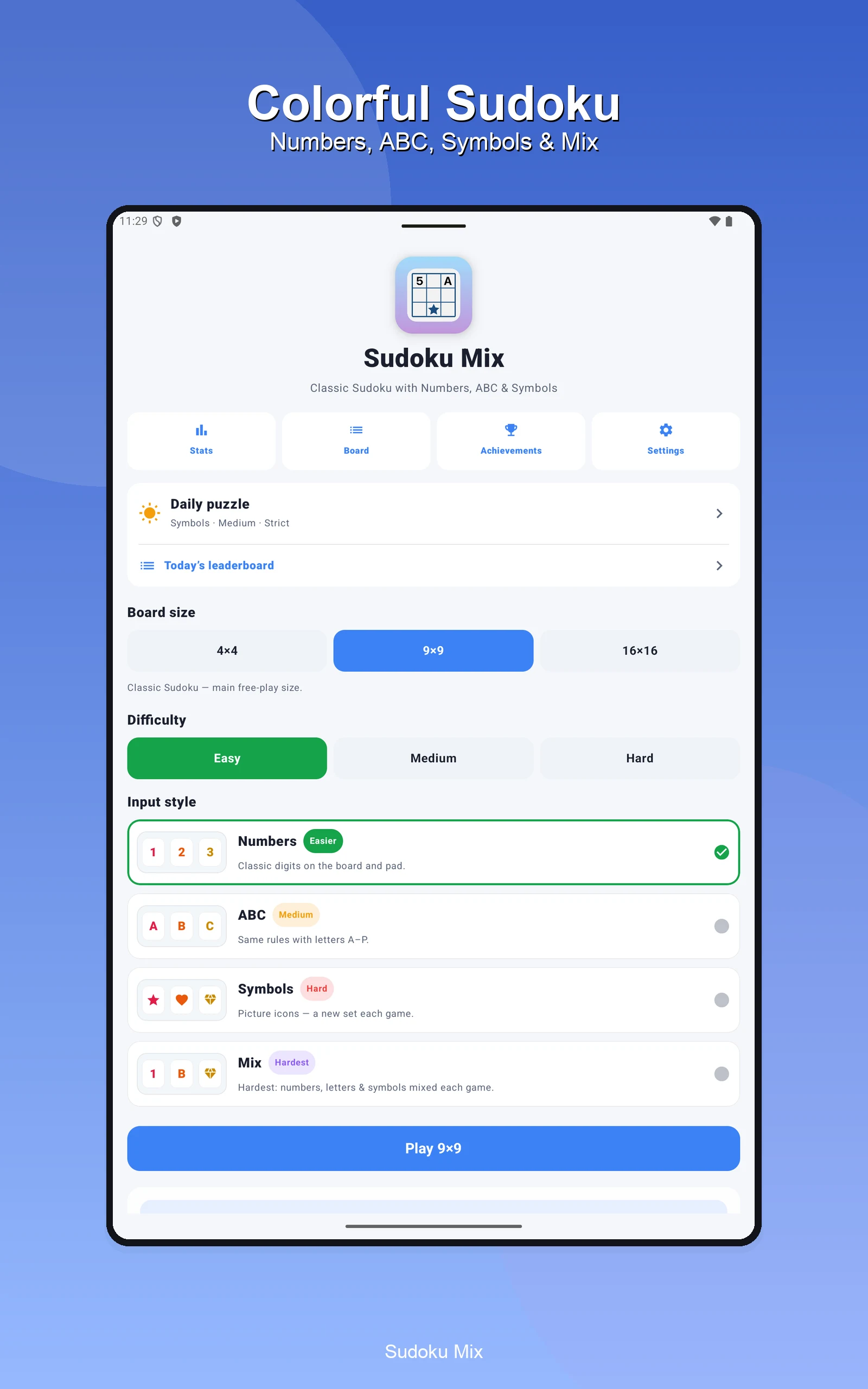 Sudoku Mix screenshot